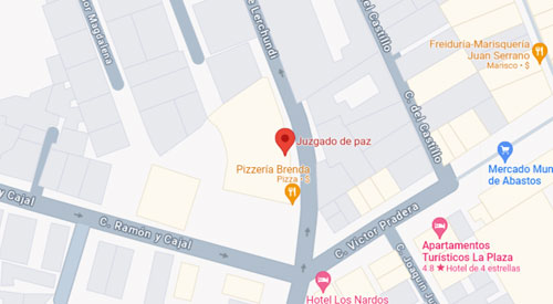 ubicación Registro Civil y Juzgado de Paz de Chipiona Cádiz