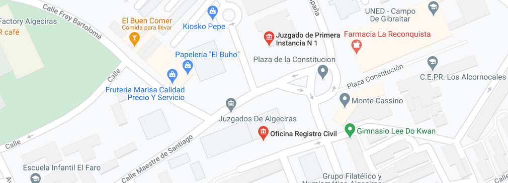 plano del registro civil de algeciras cadiz